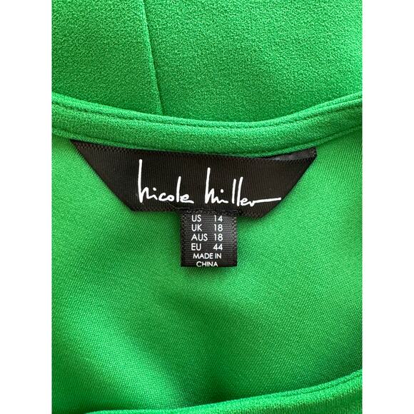 New ~ NICOLE MILLER ~ Twist Front Cutout Jumpsuit Size 14 - Picture 5 of 7